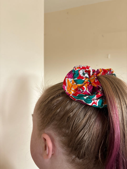 Floral scrunchie